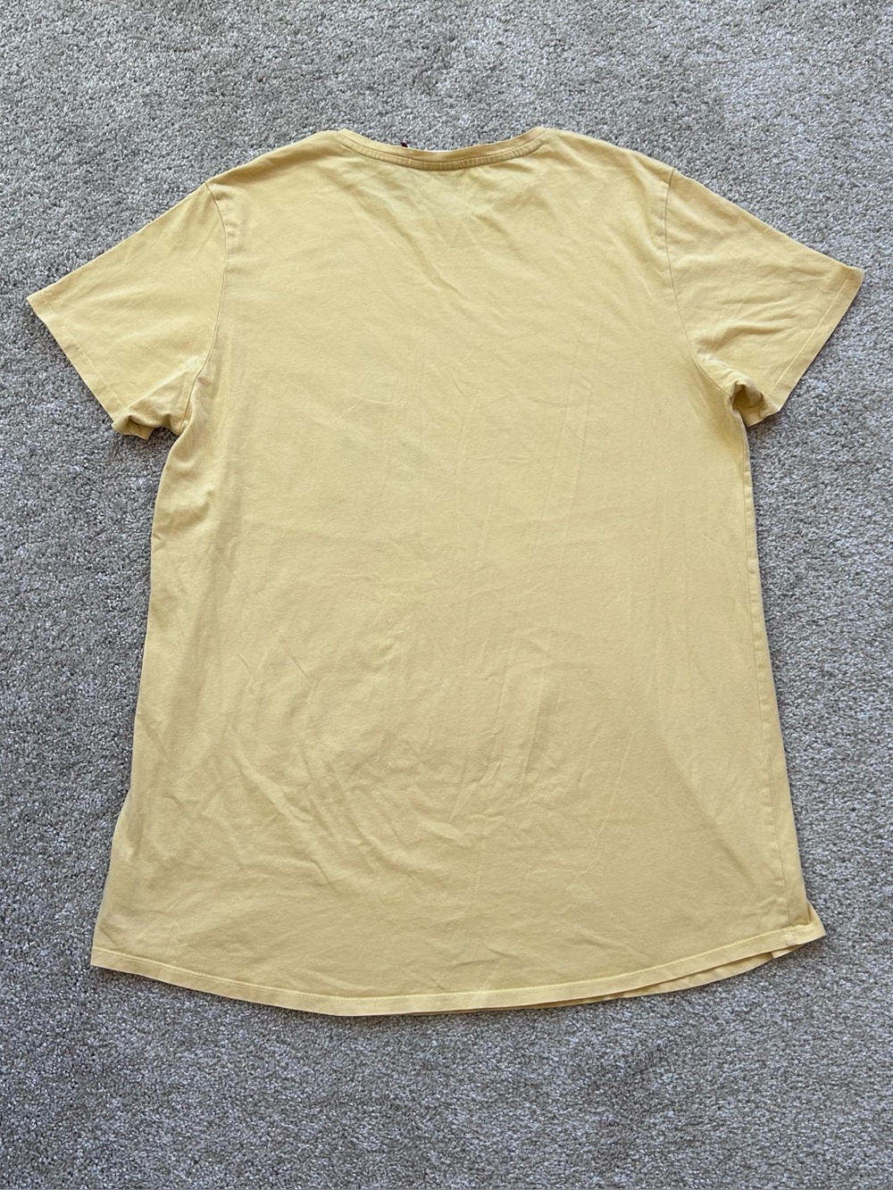 Mens Looney Tunes DeFacto Tweety Bird Graphic T-Shirt Yellow Curved Hem Size XXL - Picture 9 of 9